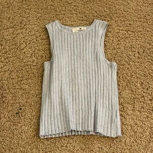 Ribbed light blue tank top!